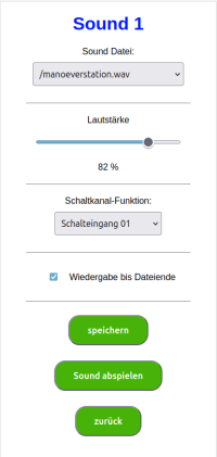 Konfiguration der Sounds 01 -07